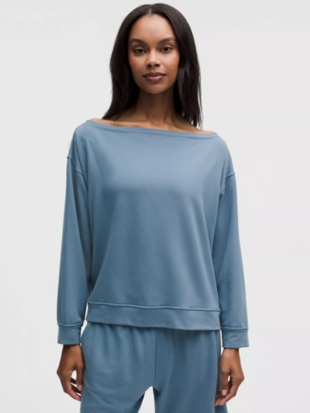 NWT Lululemon Women's BeCalm Oversized Boatneck Long-Sleeve Shirt - Small